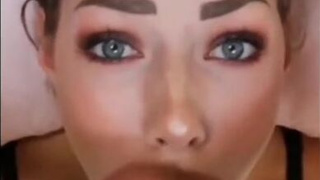 Facial Deepthroat Blowjob GIF