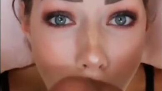 Facial Deepthroat Blowjob GIF