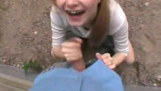 Deepthroat Blowjob Blonde GIF