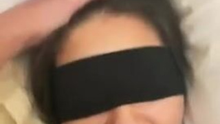 Deepthroat Blowjob Blindfolded GIF