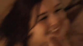 Smile Real Couple Happy Ending Gagging Facial Cumshot Brunette Blowjob Amateur GIF