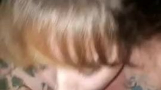 Wifey Spit Gagging Deepthroat Blowjob GIF