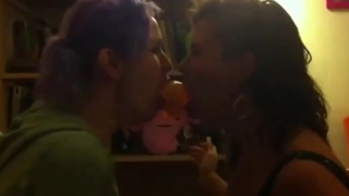 Homemade Gagging Double Dildo Dildo Deepthroat Amateur GIF