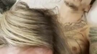 ThroatPie Throat Fuck Sloppy POV Deepthroat Cock Close Up Blowjob Blonde GIF