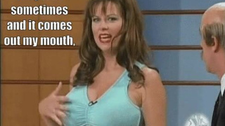 Stripper Gagged Brunette GIF