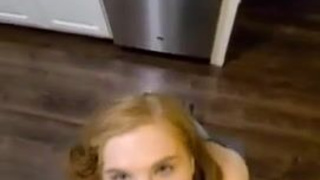 Redhead Deepthroat Blowjob GIF