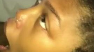 Teen Hardcore Gagging Ebony Couple Ebony Deepthroat Blowjob GIF